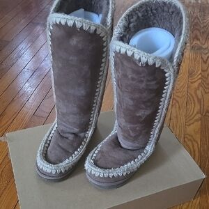 Mou Eskimo 40 Tall Suede Boots. Discount For 24 Hours Only Ends 10/21
